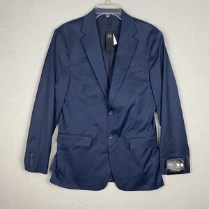 Banana Republic Mens Dark Blue Notch Lapels Tailored Fit Blazer Suit Jacket 38R